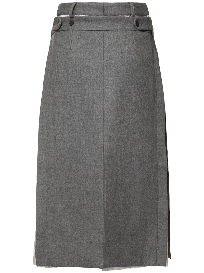 Andes apron tailored midi skirt - 4