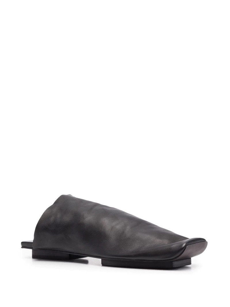 UMA WANG square-toe flat mules outlook