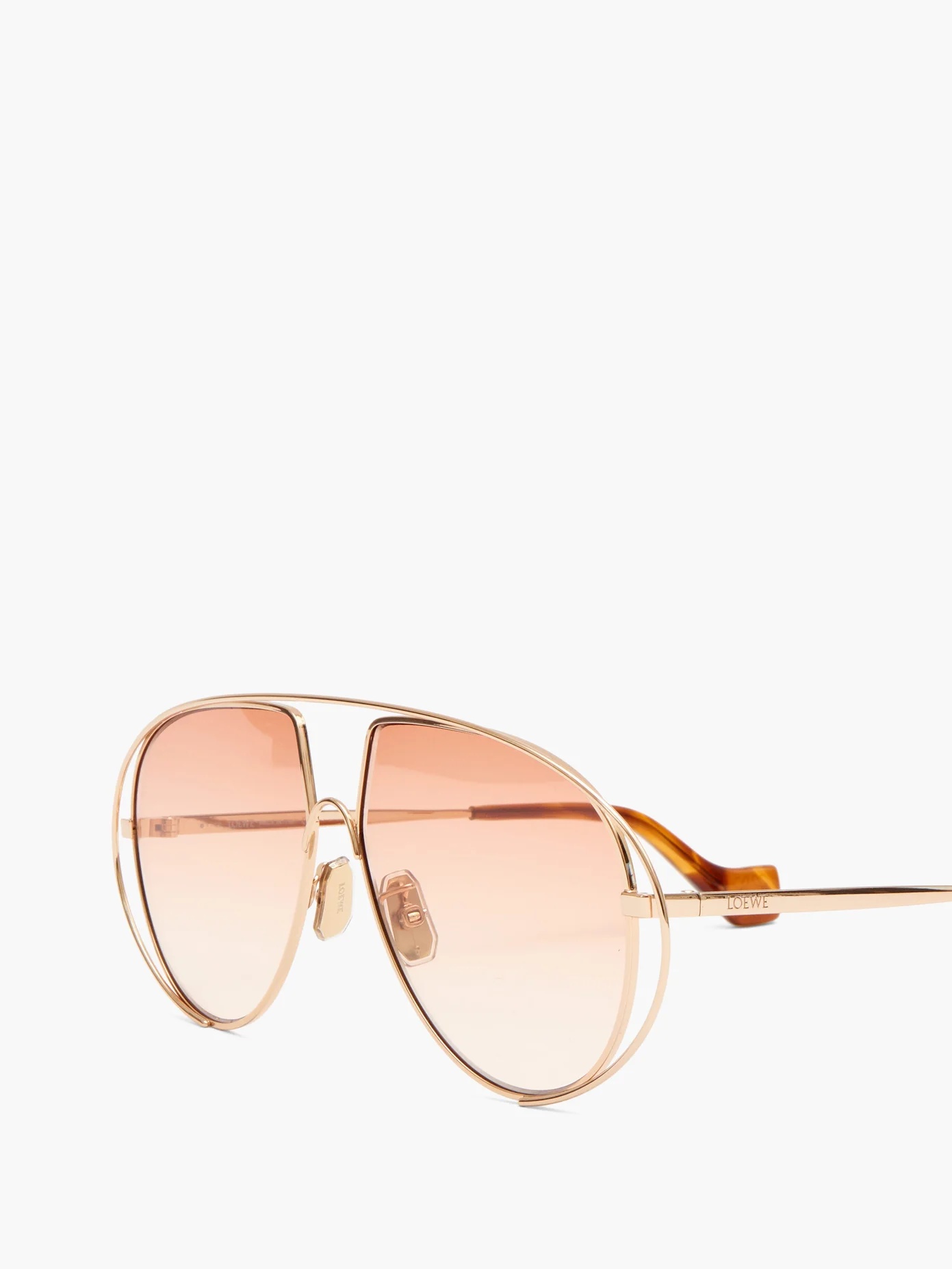 Aviator metal sunglasses - 2