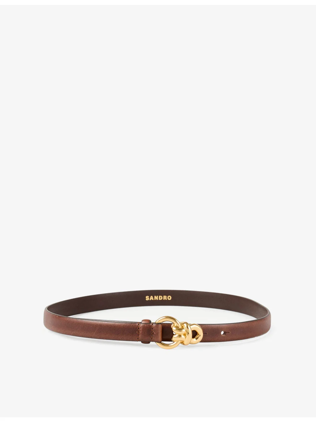Slim leather belt - 1