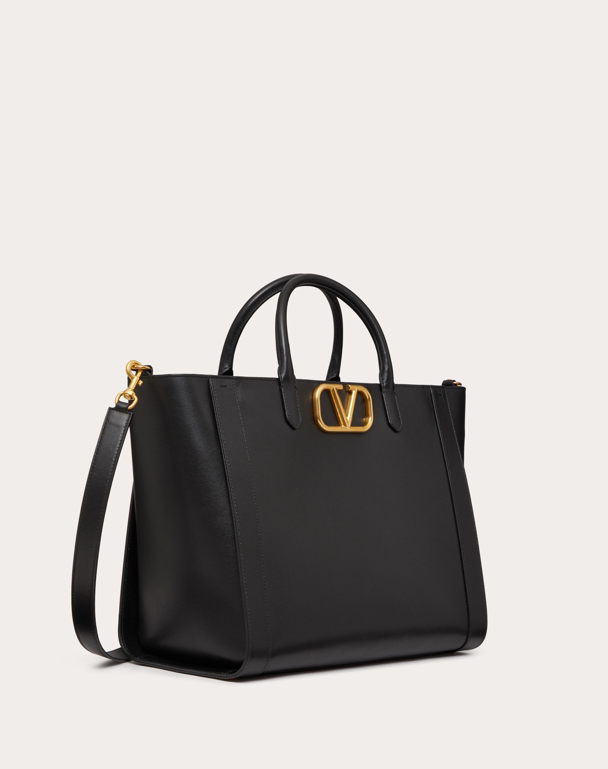 VLOGO SIGNATURE CALFSKIN TOTE BAG - 2