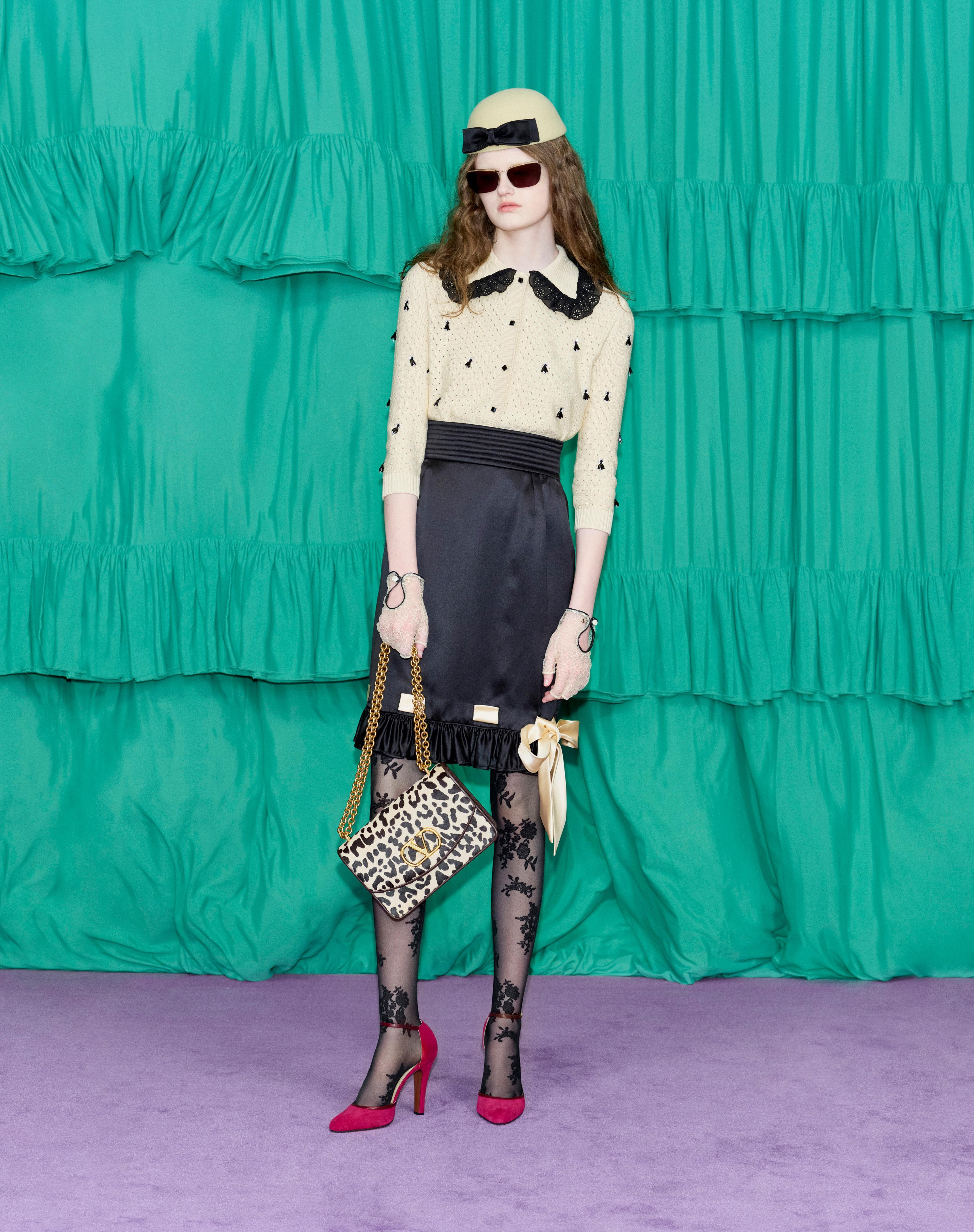 VALENTINO GARAVANI VAIN SMALL SHOULDER BAG IN PONY EFFECT CALFSKIN WITH ANIMALIER PRINT - 10
