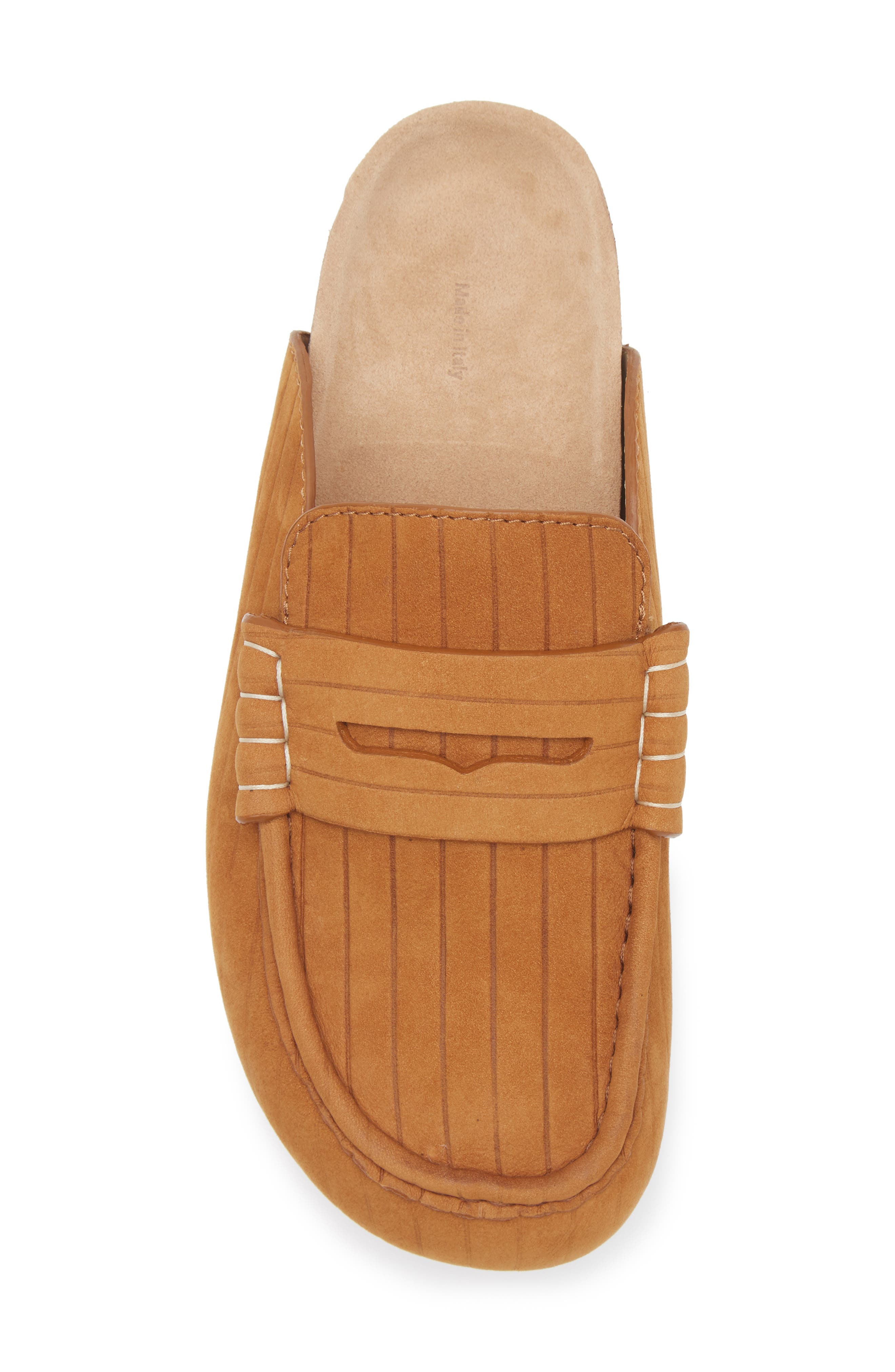 JW Anderson Stitch Penny Loafer Mule in Carmel 604 at Nordstrom - 5