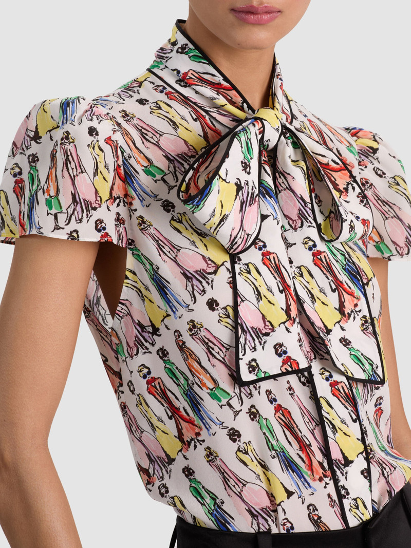 JEANNIE STACEFACE SILK BLOUSE 5