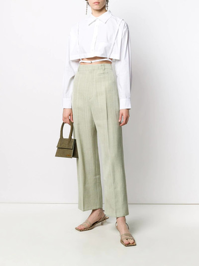 JACQUEMUS La Chemise cropped shirt outlook