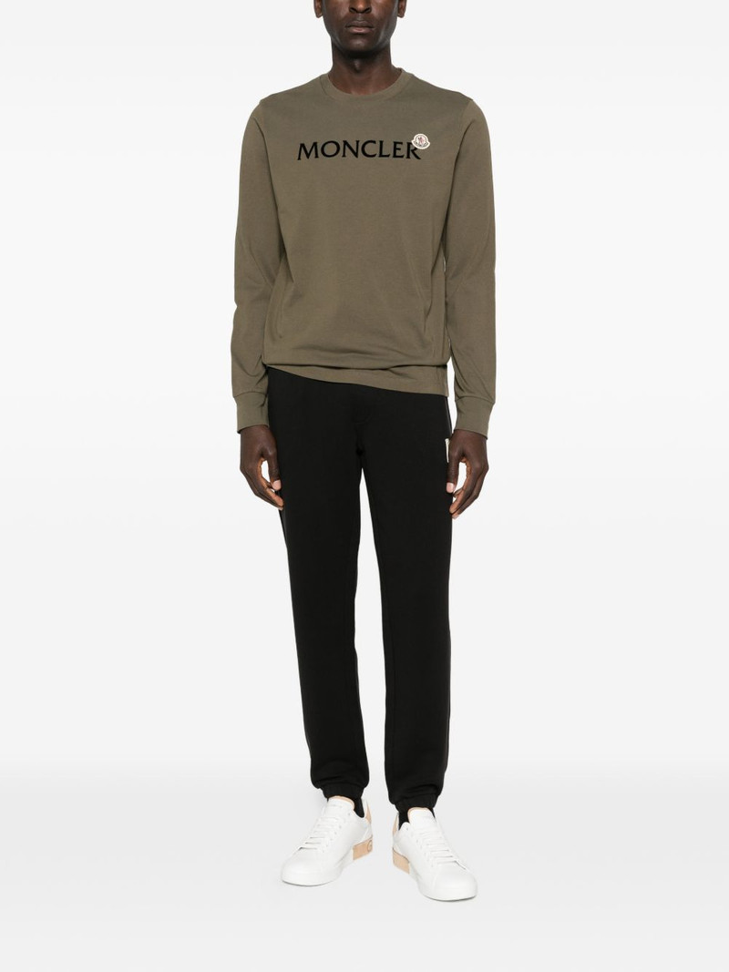 Moncler long-sleeve cotton jersey T-shirt outlook