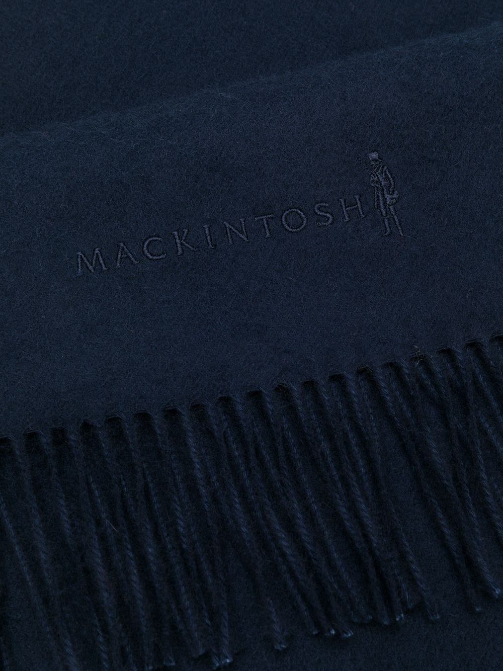 Navy Cashmere Embroidered Scarf | ACC-013/E - 3