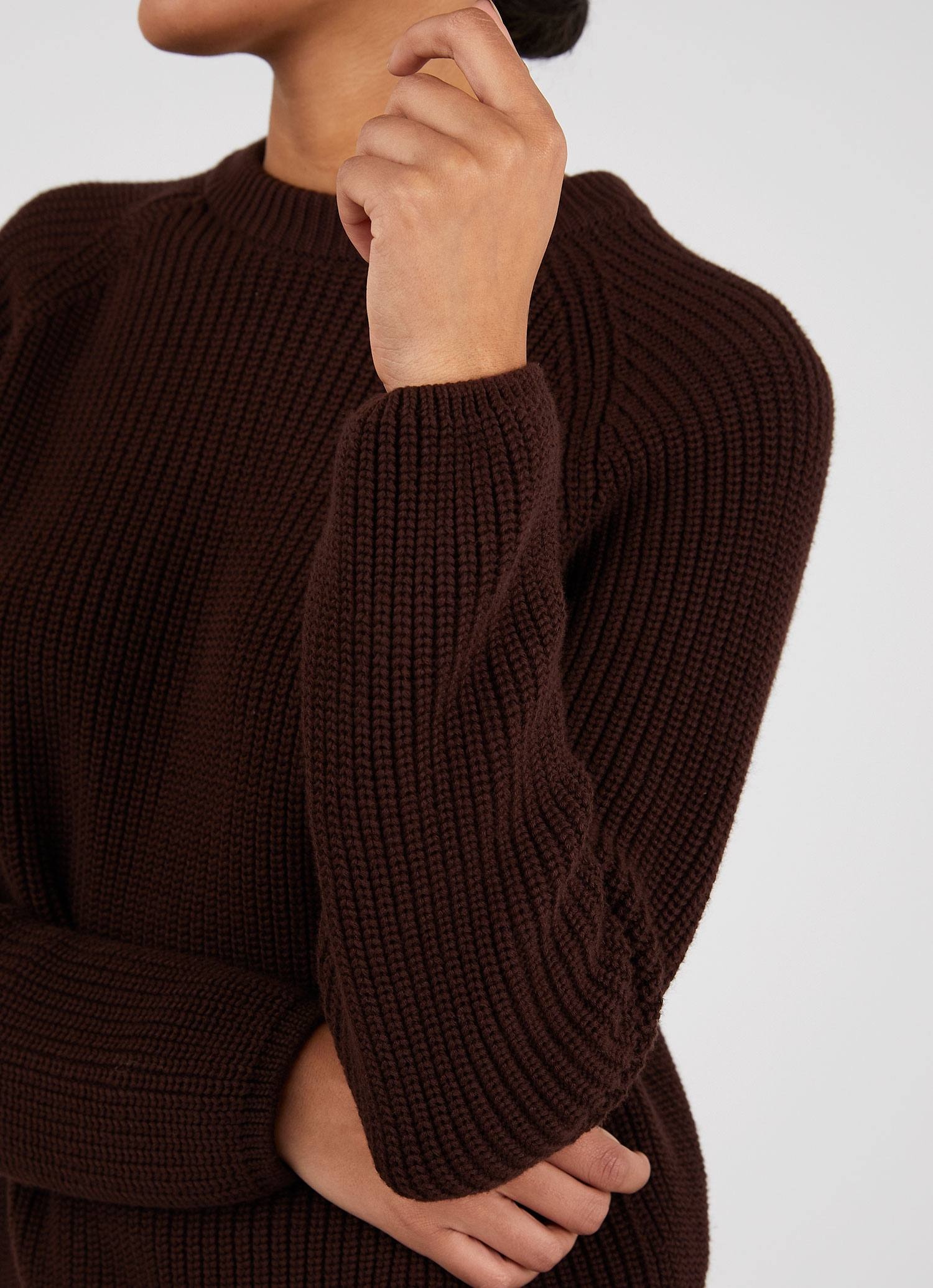 Cotton Boxy Crew Neck Jumper - 4