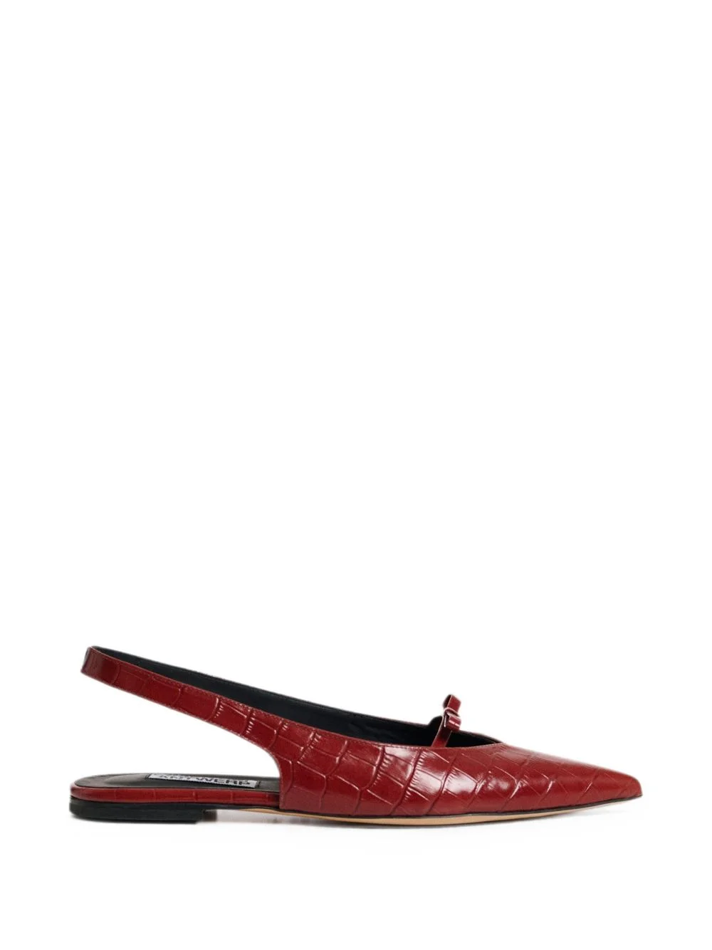 Klat4 croc-effect slingback ballet flats - 1