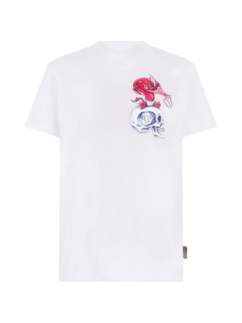 printed round-neck T-shirt - 1