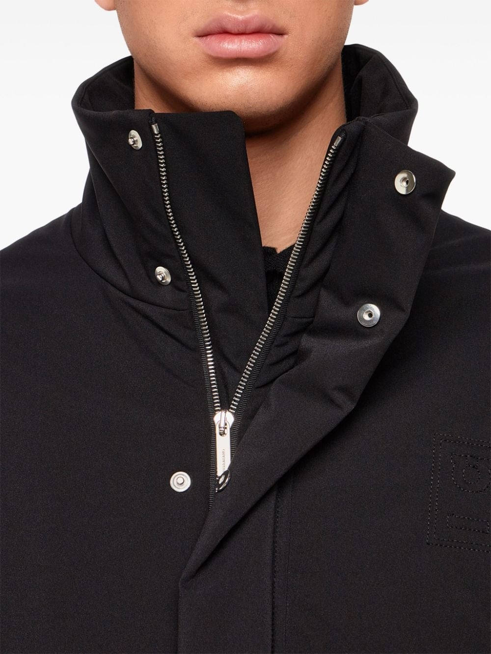 panelled cotton jacket - 5