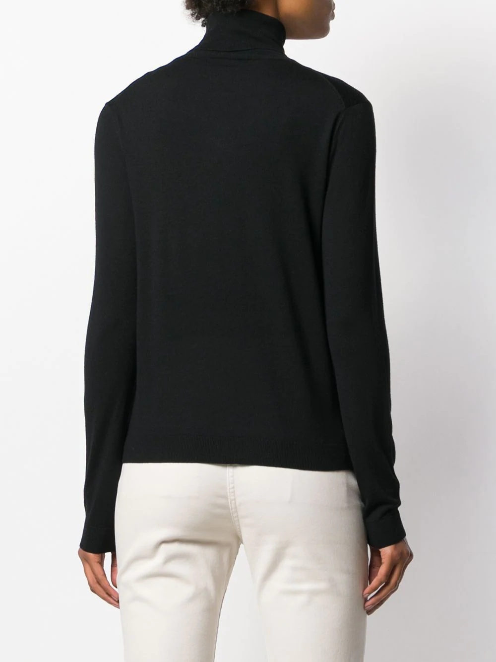 turtleneck fine knit jumper - 4