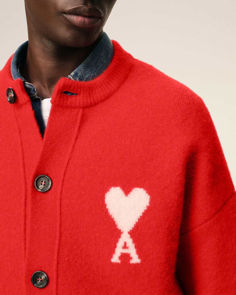 RED ALPACA AMI DE COEUR CARDIGAN 4