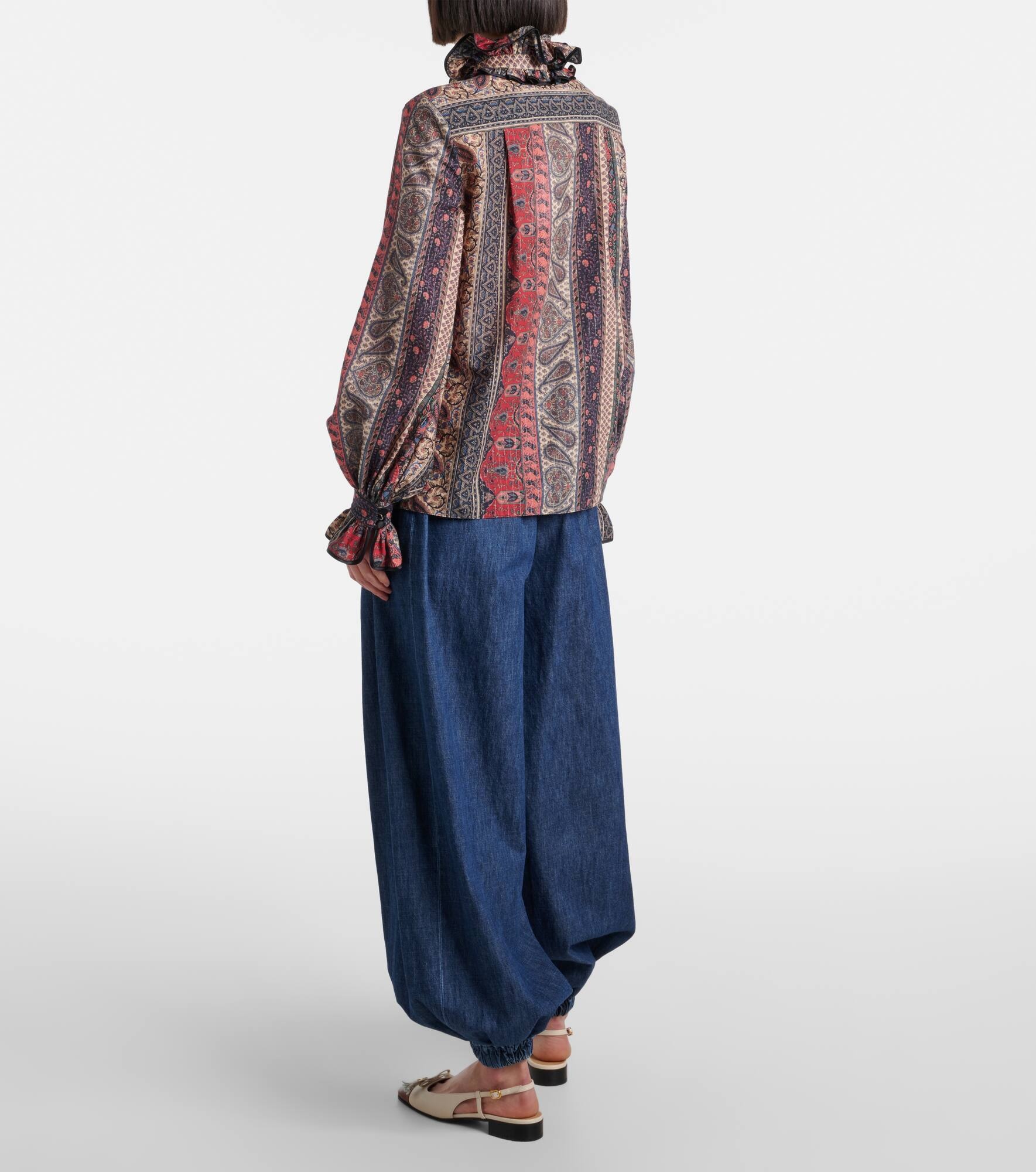 Paisley cotton mousseline blouse - 3