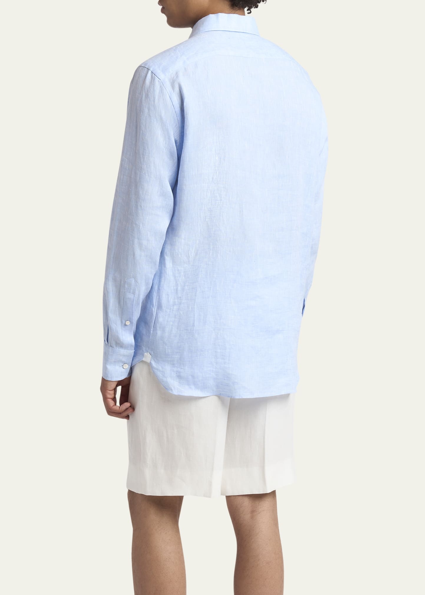 Men's Oasi Lino Casual Button-Down Shirt - 3