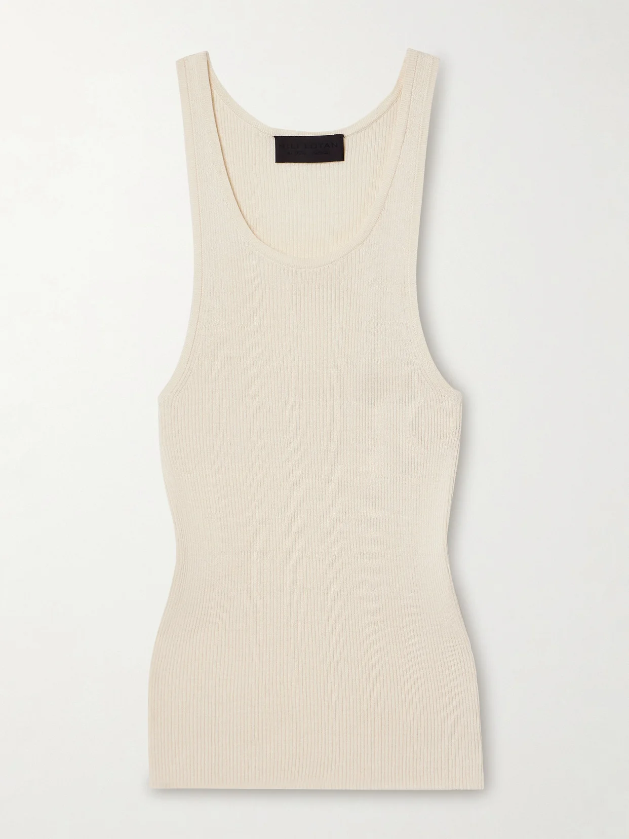 Selah Ribbed Silk-jersey Tank - 1