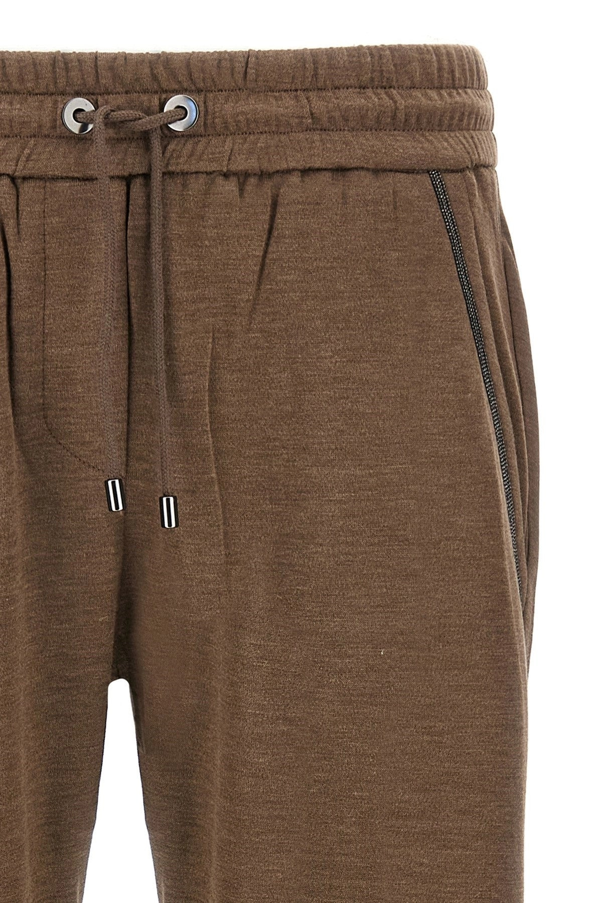 Brunello Cucinelli Women 'Shiny Pocket Detail' Joggers - 3