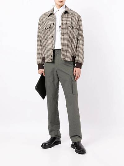 Paul Smith grid-pattern cargo-pocket trousers outlook