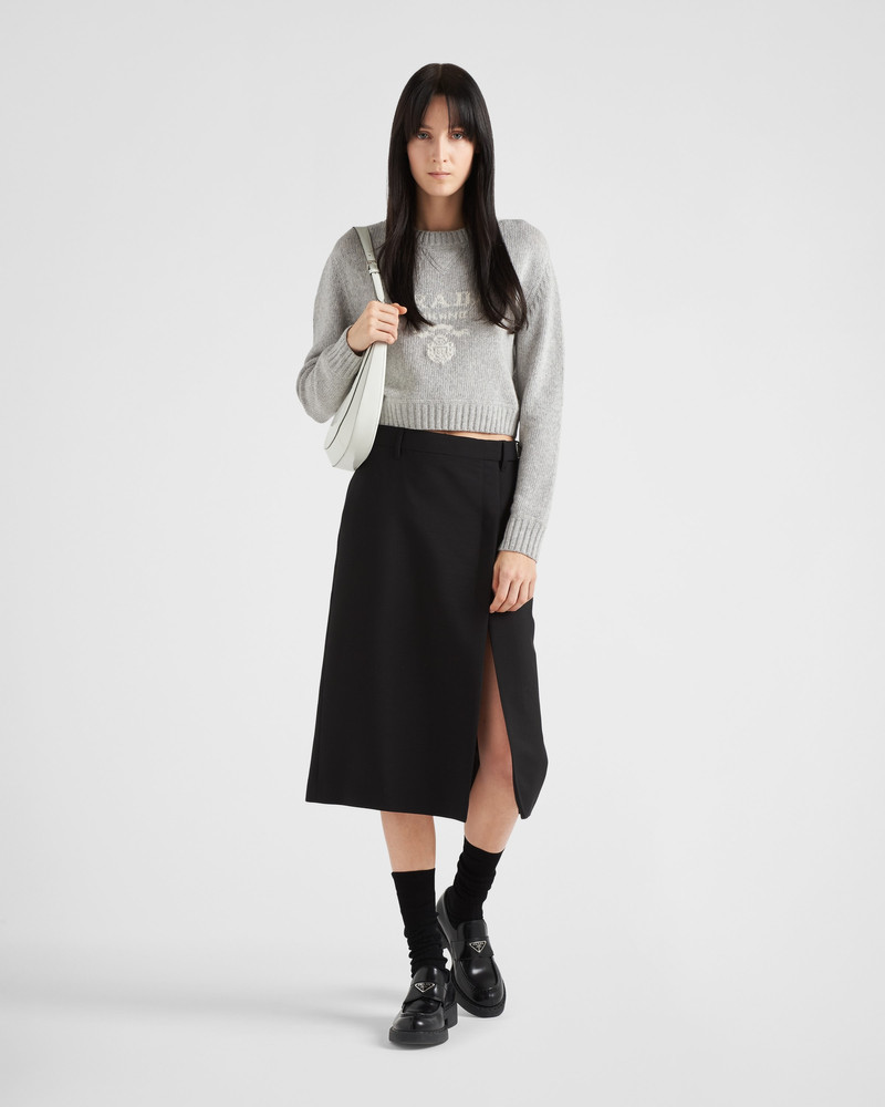 Prada Wool and cashmere crew-neck sweater outlook