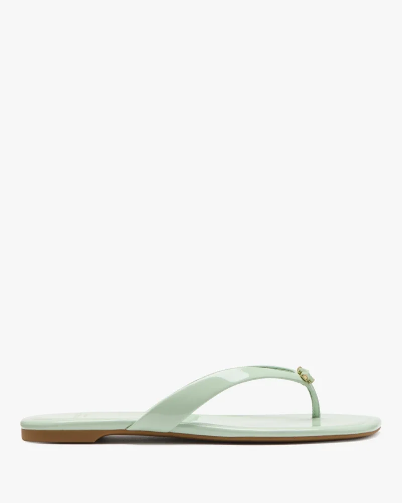 Spade Flower Flip Flop Sandals - 1