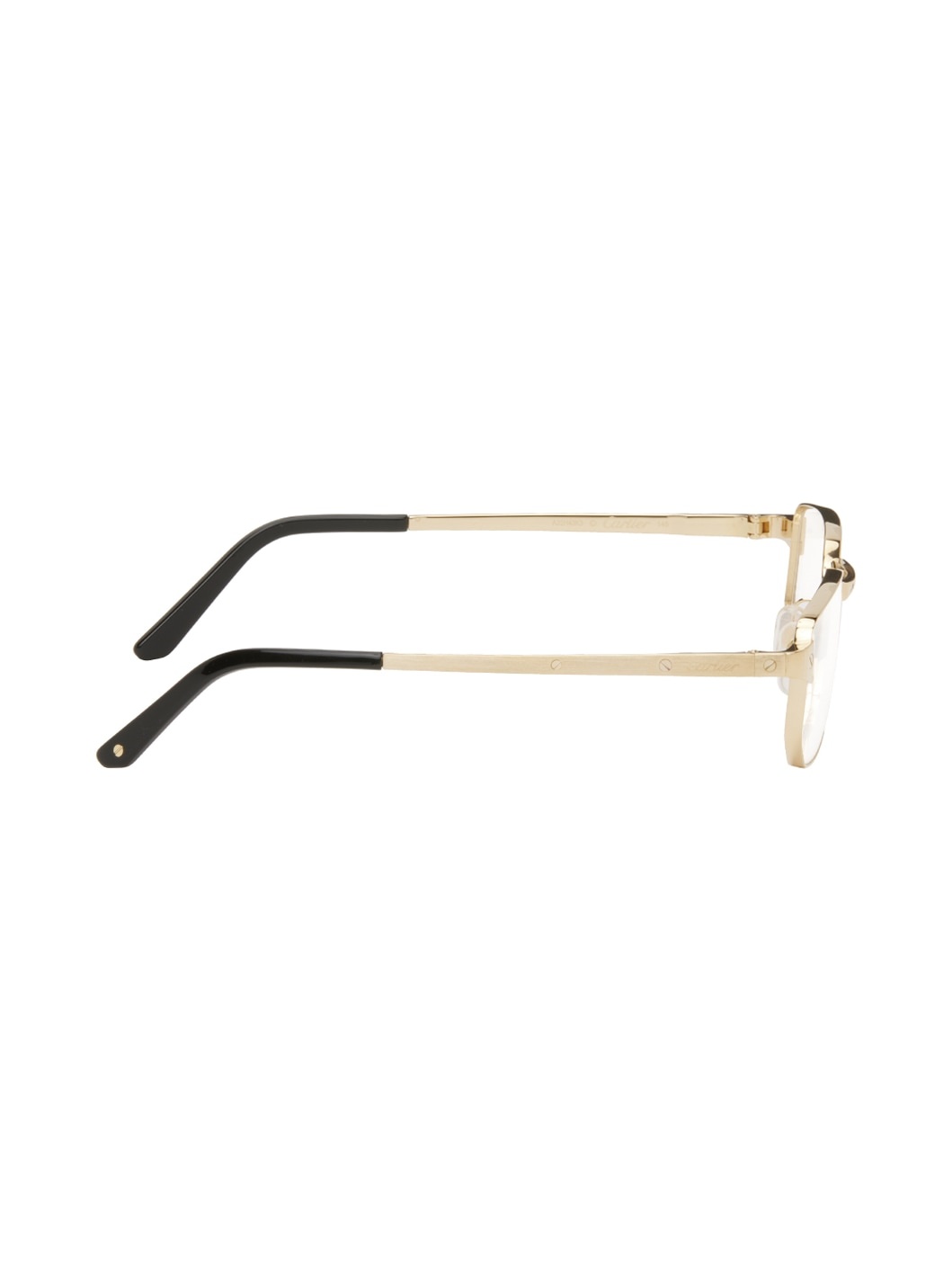 Gold Rectangular Glasses - 2