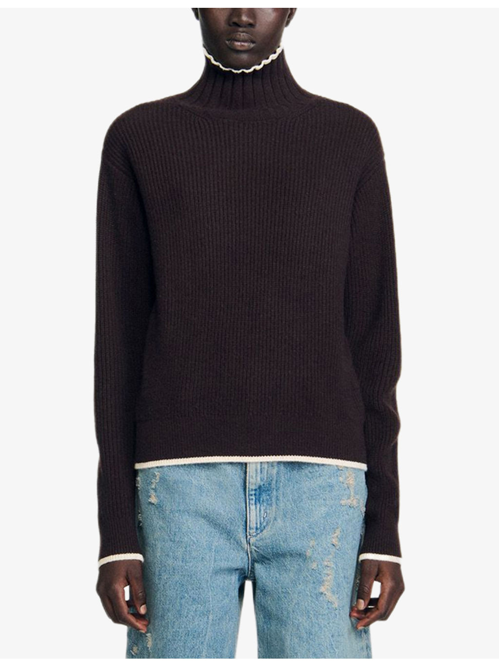 Turtleneck Ribbed Wool and Cashmere-Blend Jumper - 3