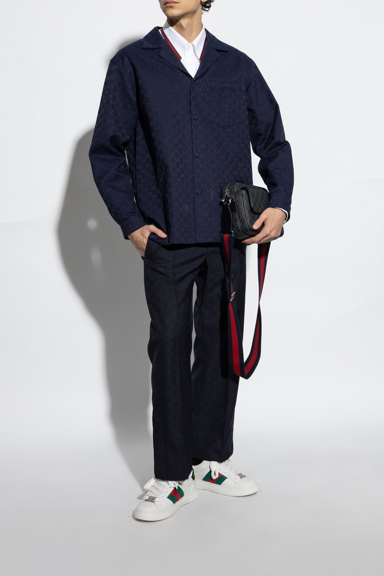 Gucci Ace Web Trainer Sneakers - 4