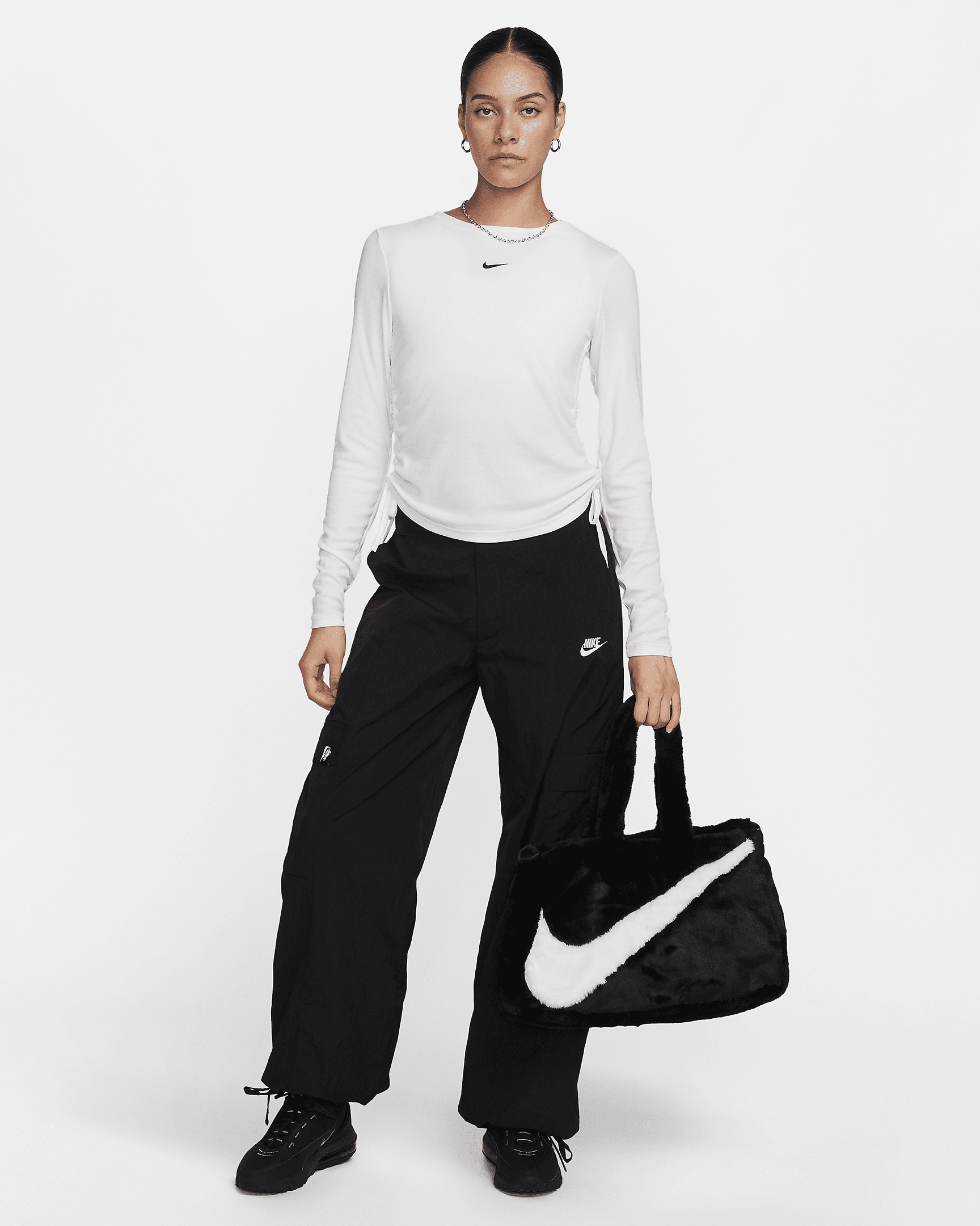 Nike Sportswear Essential Women's Ribbed Long-Sleeve Mod Crop Top - 6