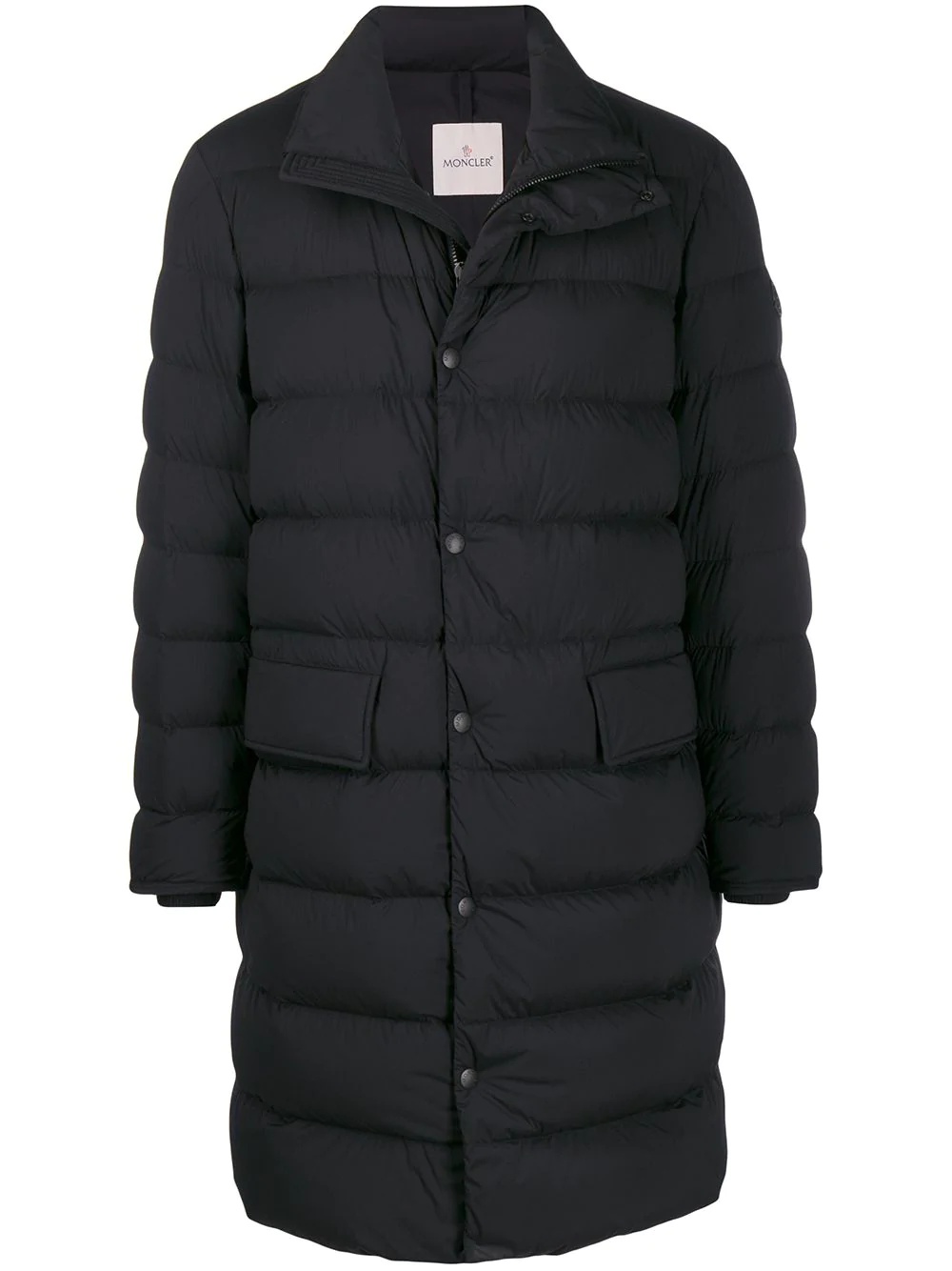 padded mid-length coat - 1