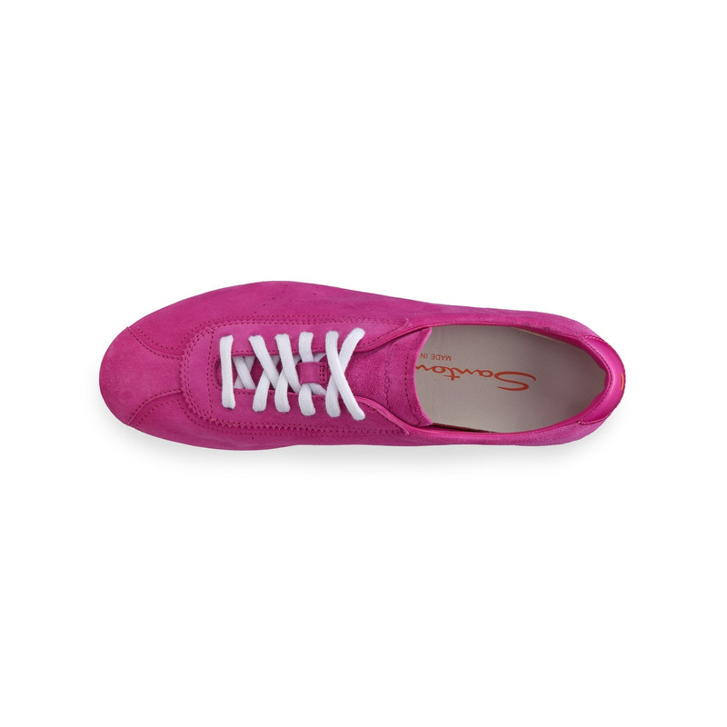 Women's pink suede sneaker 4