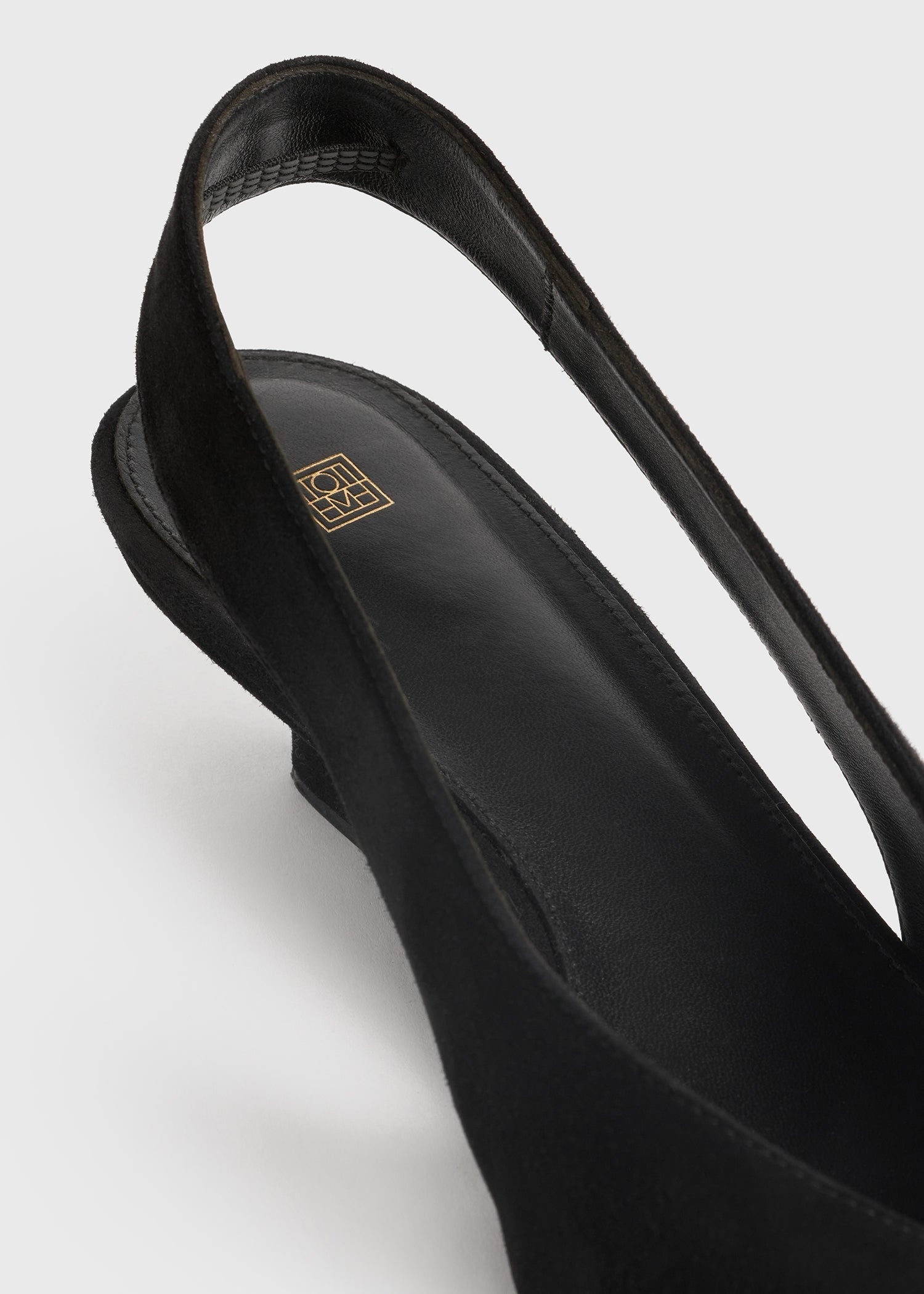 The Suede Wedge-Heel Slingback black - 7