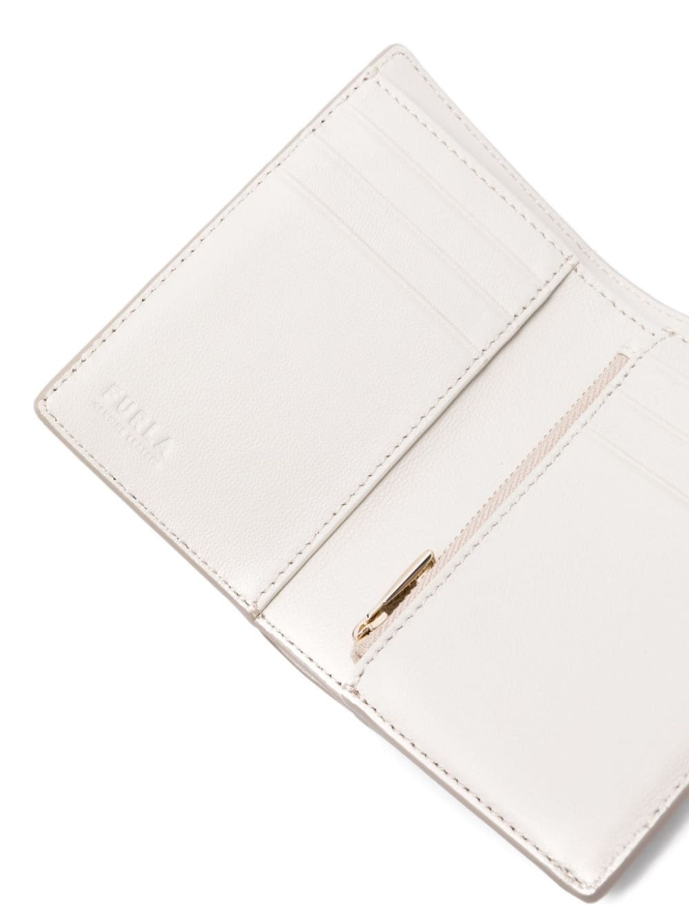 logo-plaque leather wallet - 3