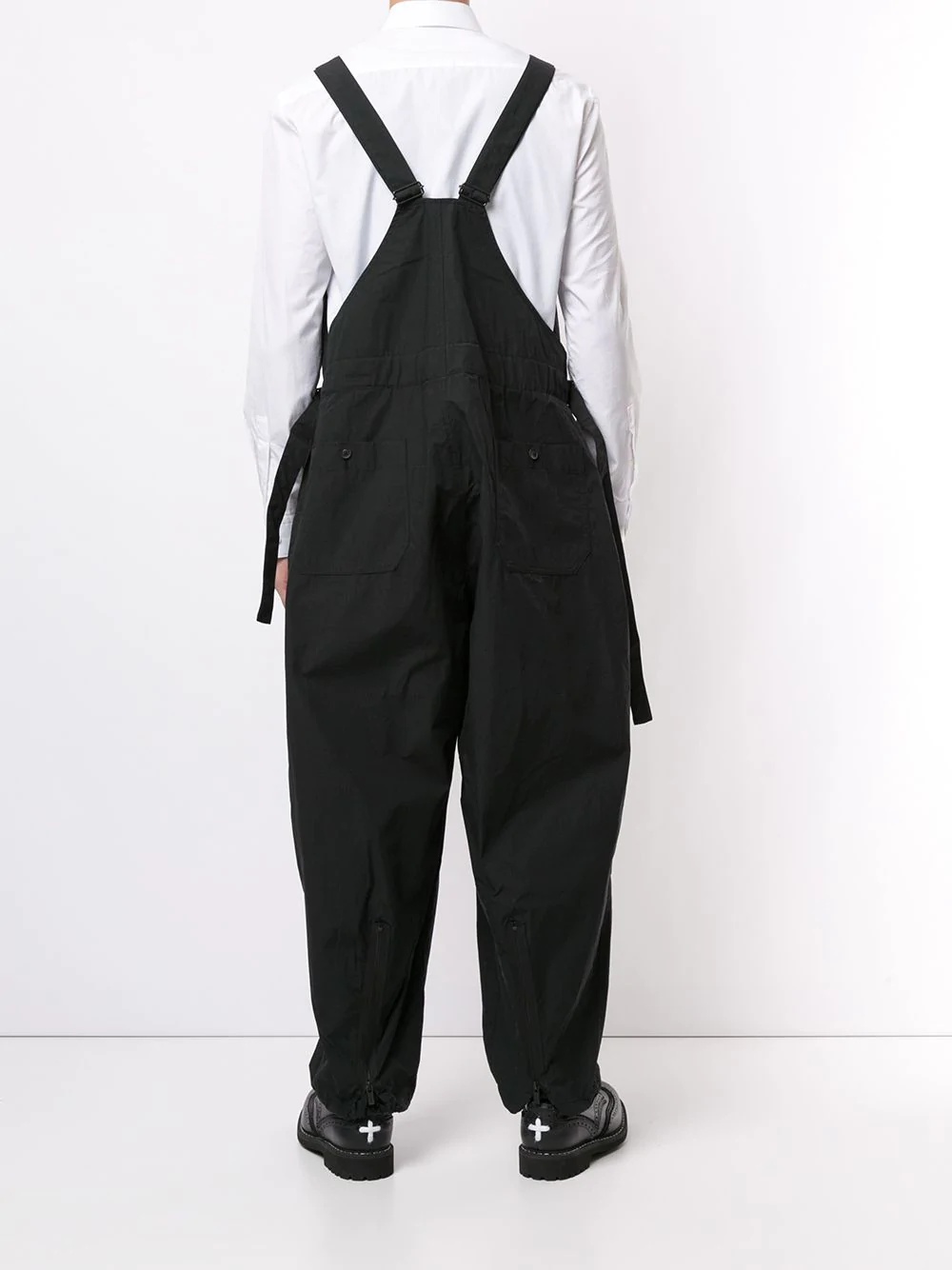 drop-crotch dungarees - 4