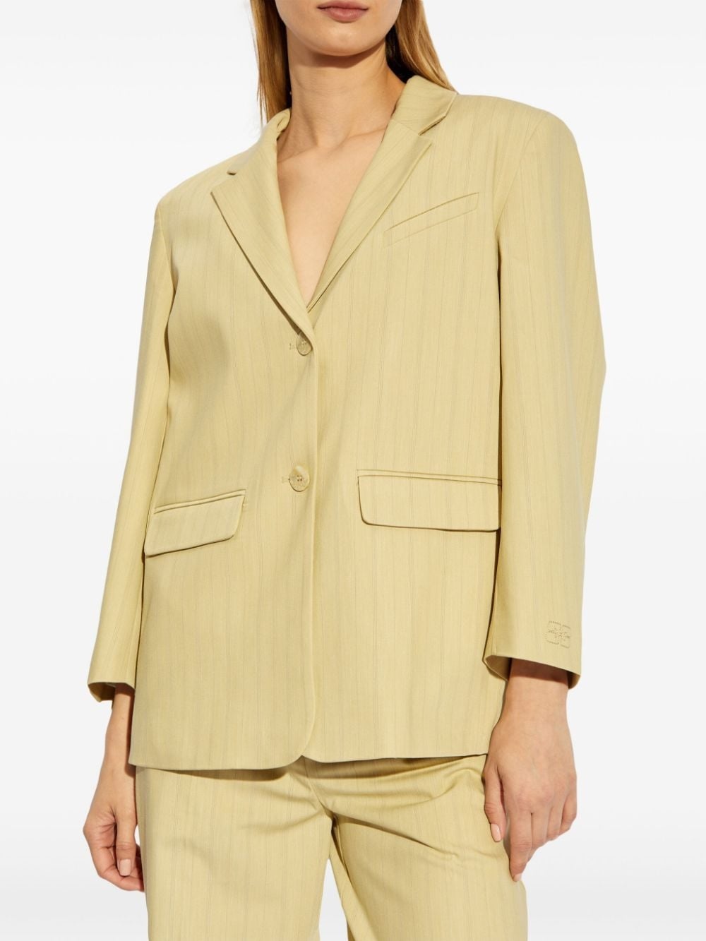 striped boxy blazer - 3