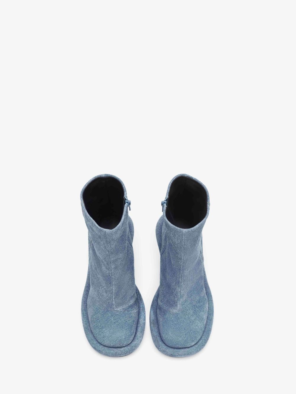 BUMPER-TUBE LEATHER HEEL BOOTS - 4