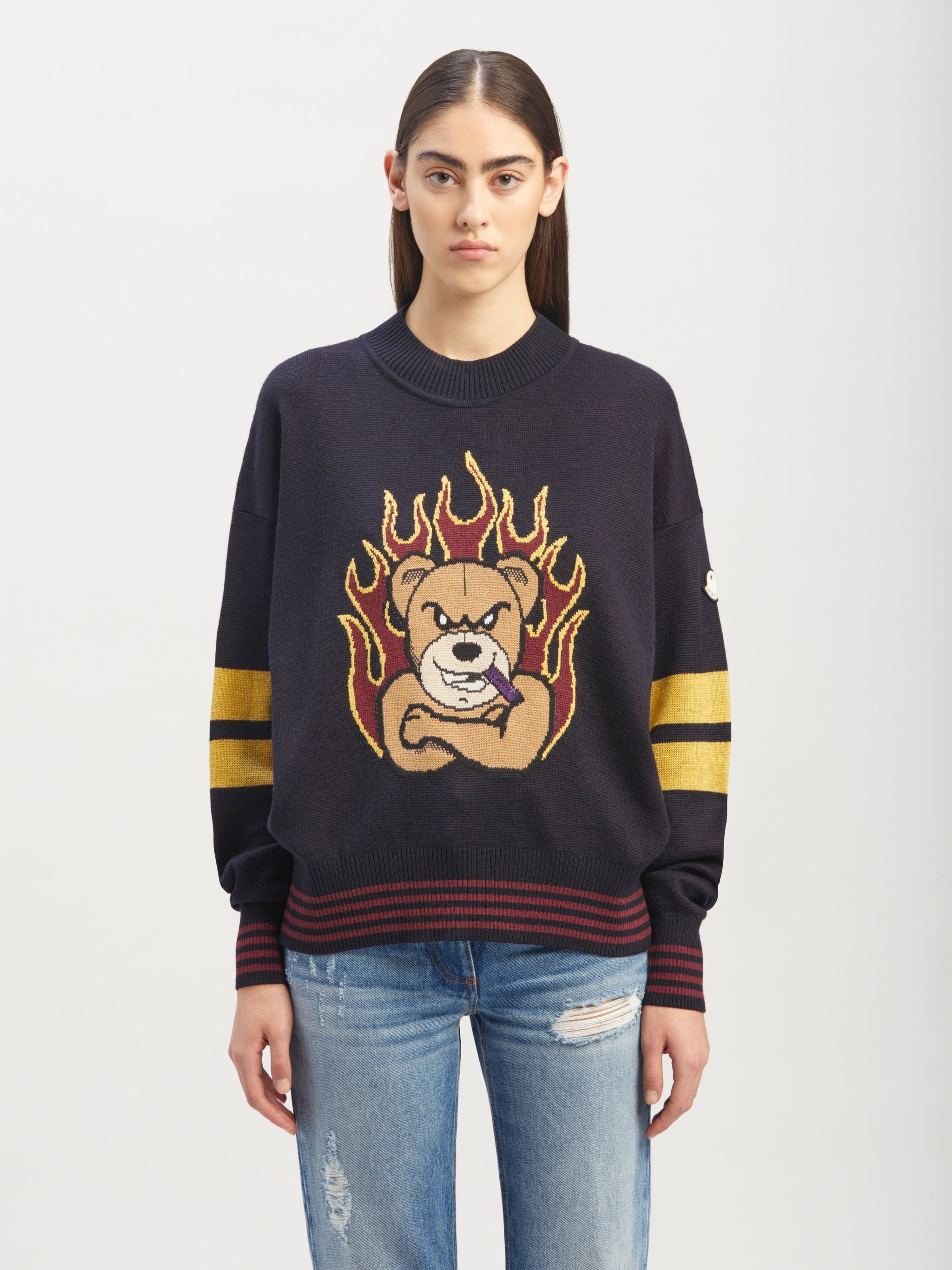 Moncler x Palm Angels 8 MONCLER PALM ANGELS TRICOT CREWNECK 