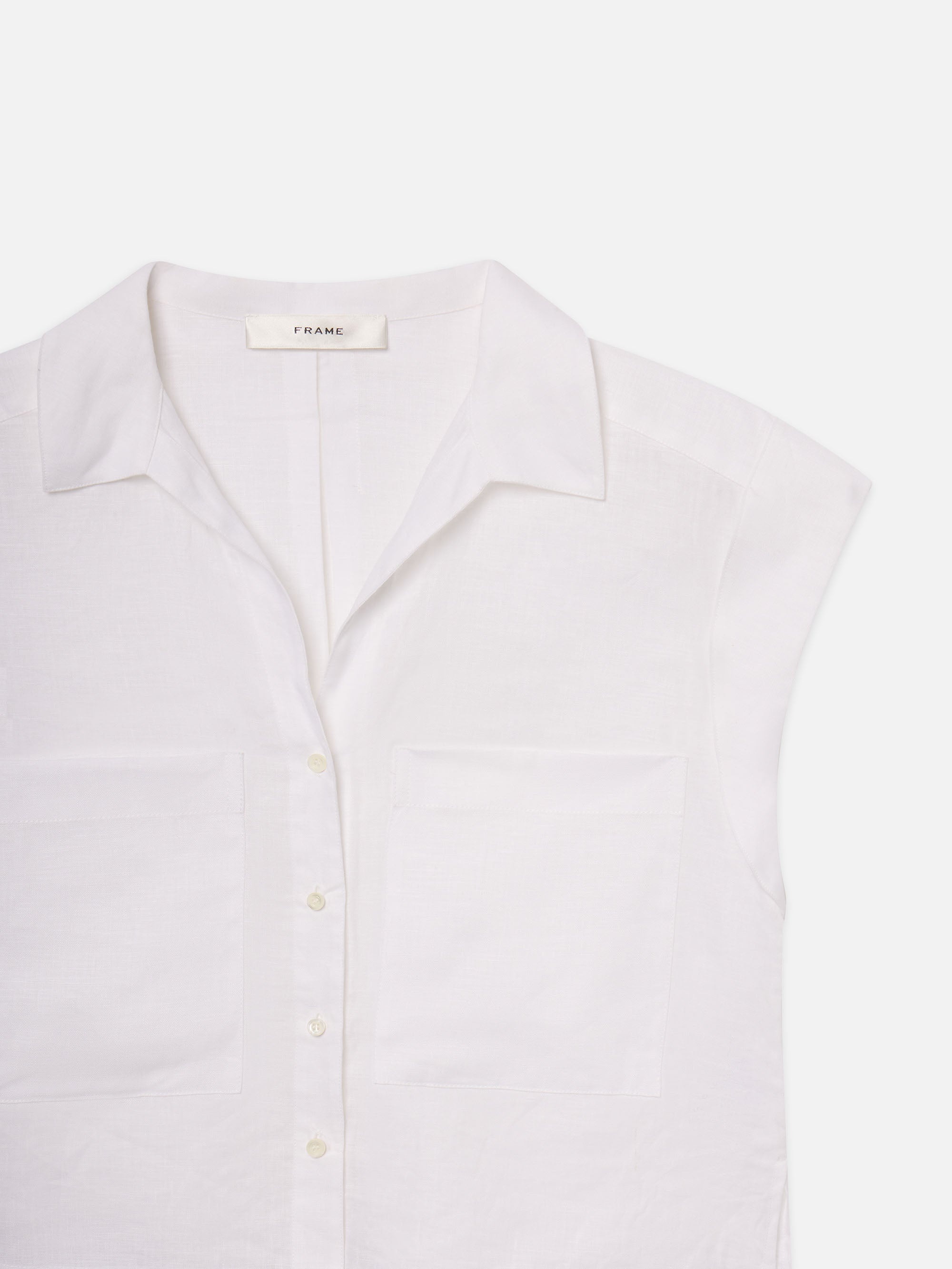 The Leisure Shirt in White - 3