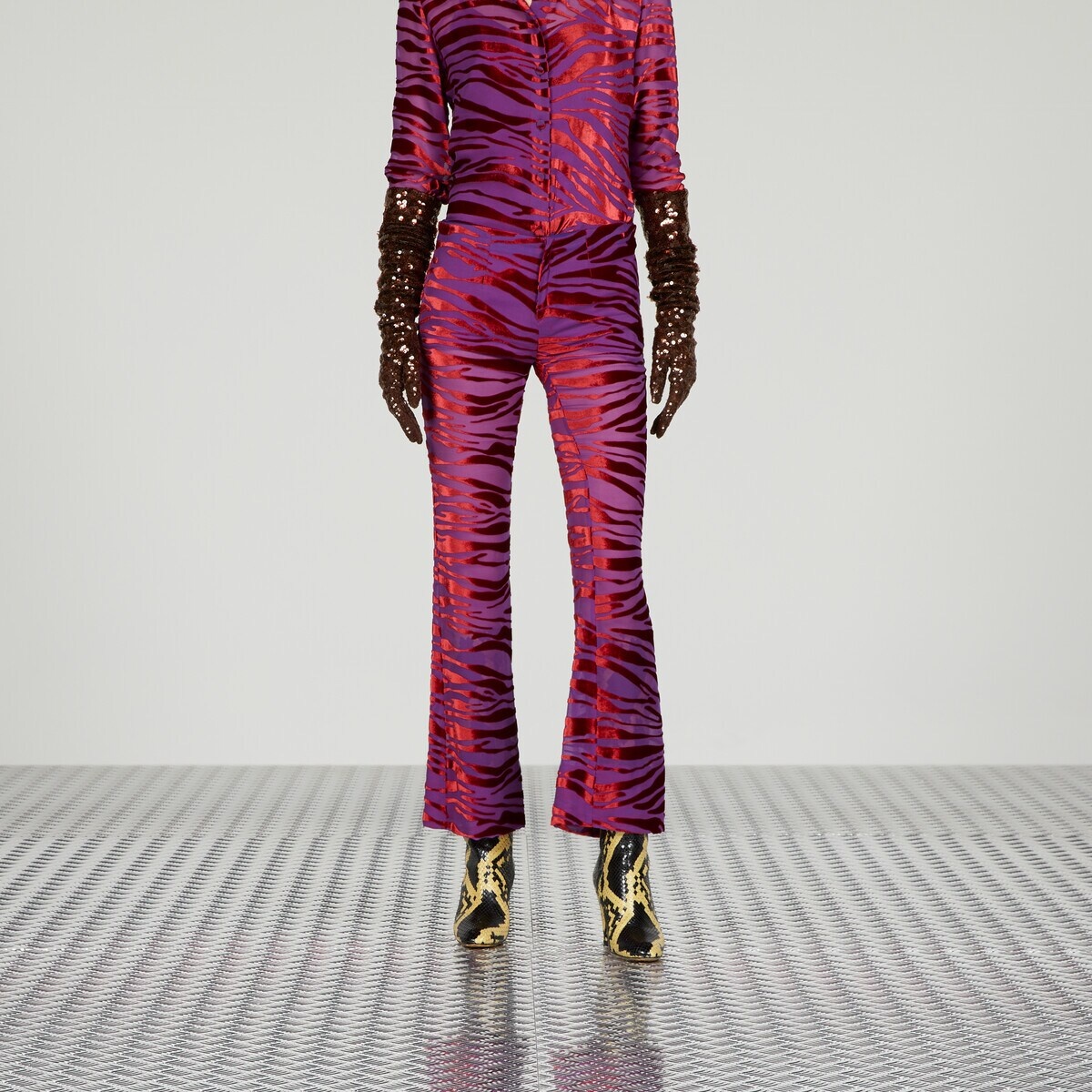 Animalier velvet pant - 6