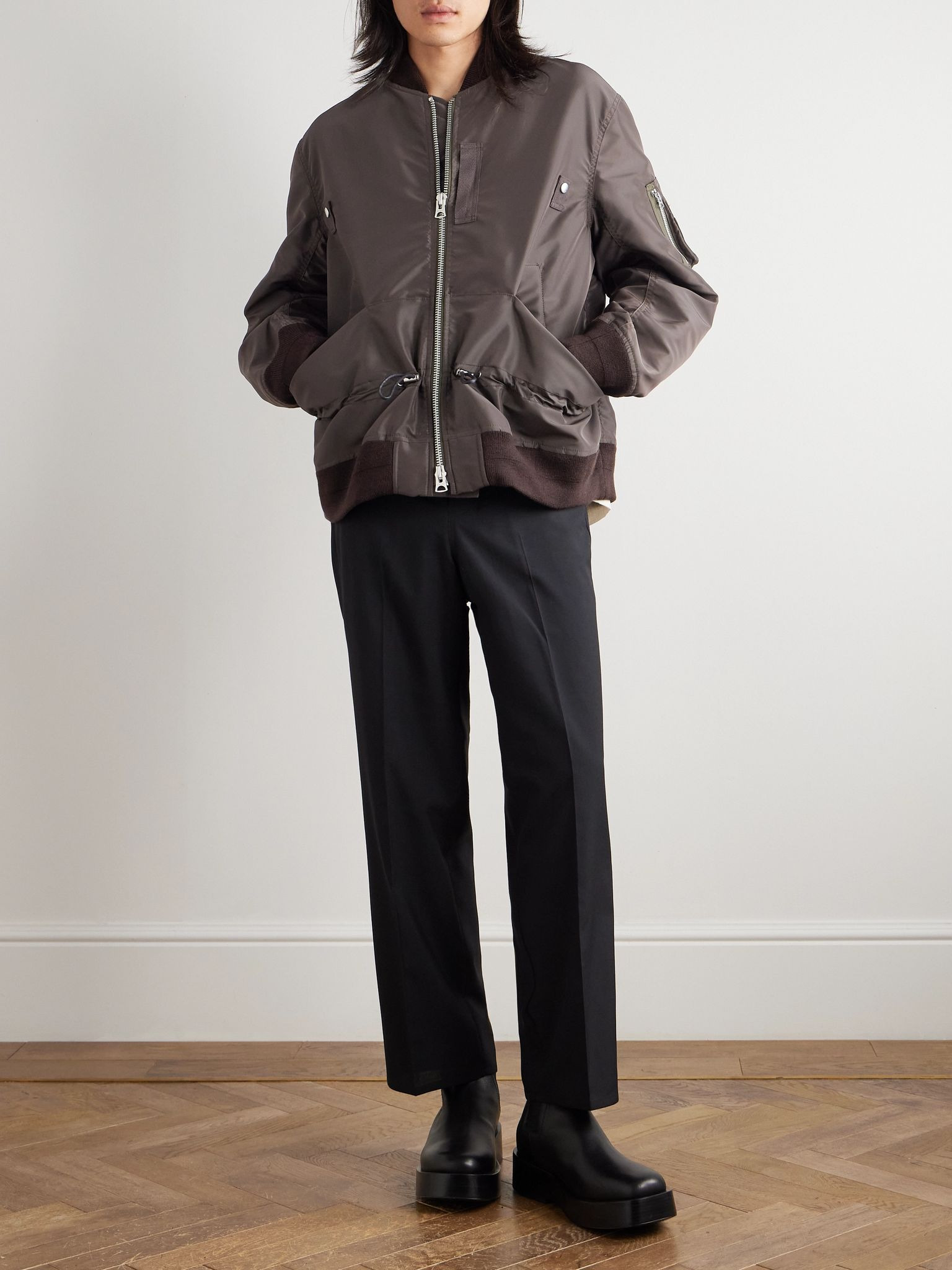 Shell Bomber Jacket Brown - 2