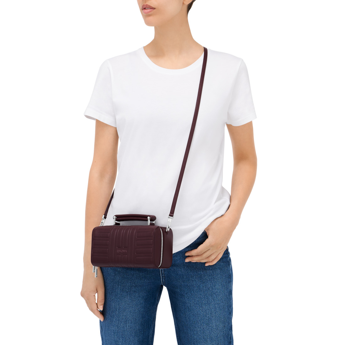 Groove - Leather Cross-Body Bag Small - 6