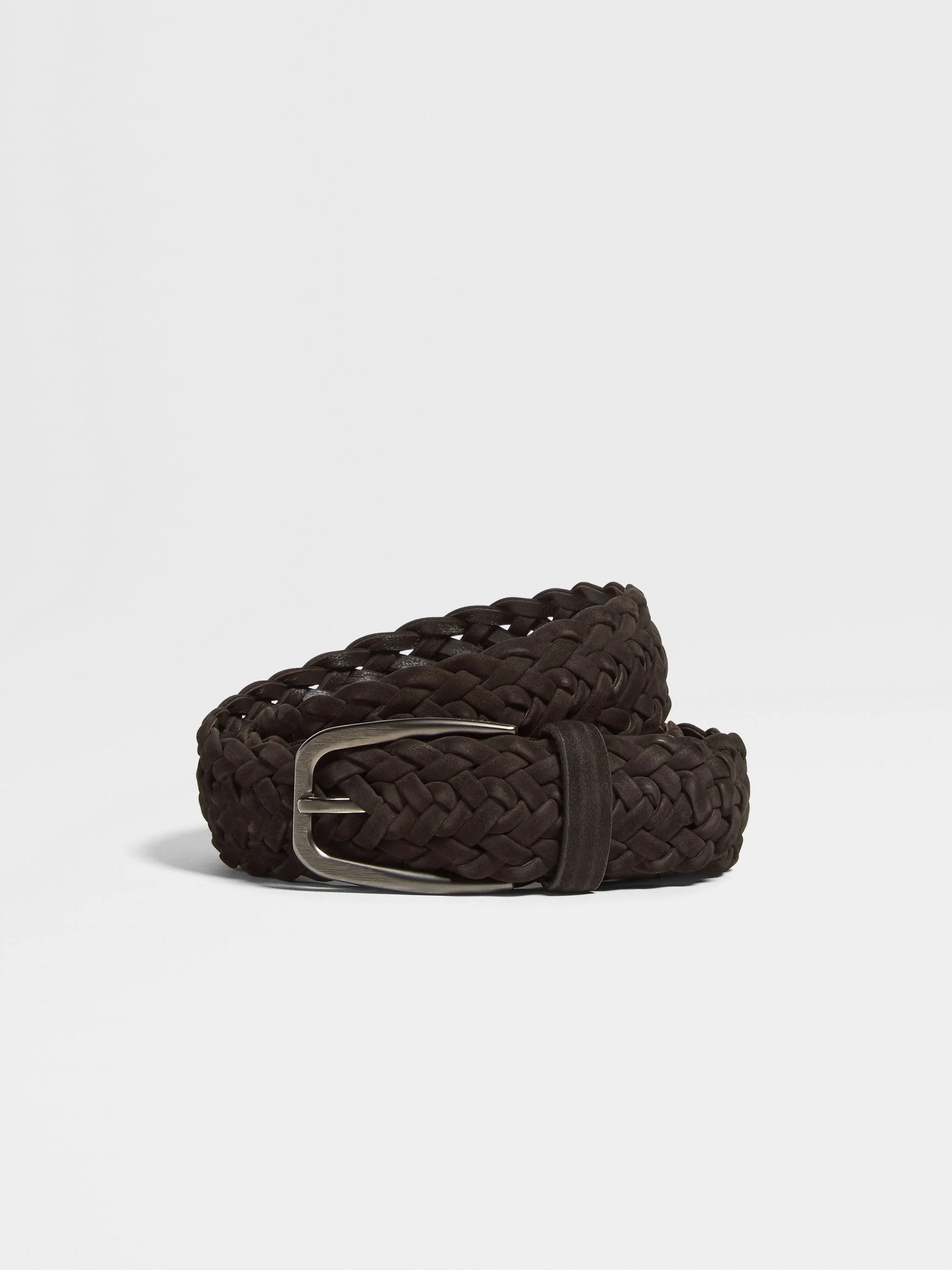 DARK BROWN LEATHER BELT - 1