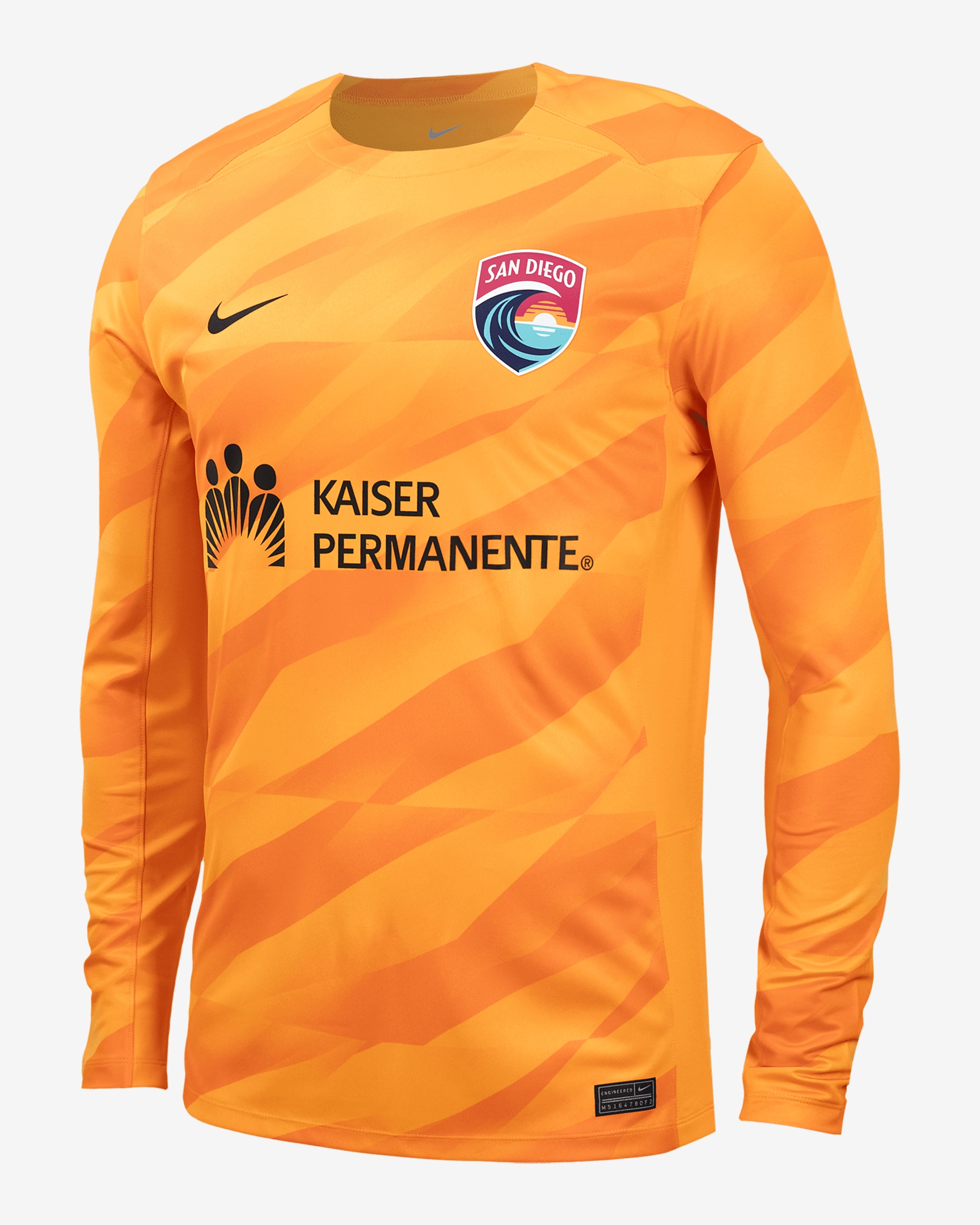 San Diego Wave FC 2024 Goalkeeper Nike Unisex NWSL Long-Sleeve Replica Jersey - 1