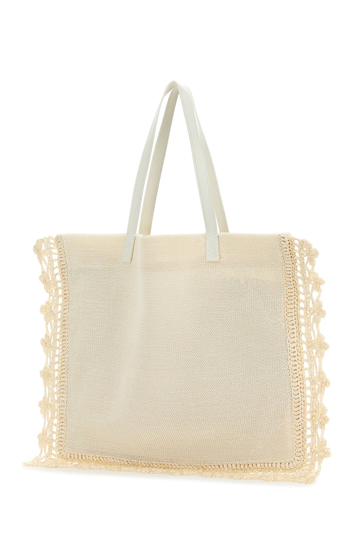 Ivory crochet shopping bag - 2