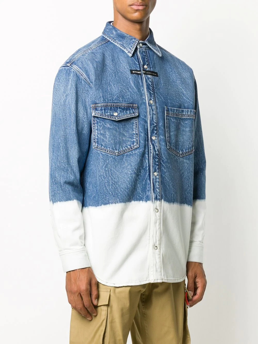 bleached denim shirt - 3