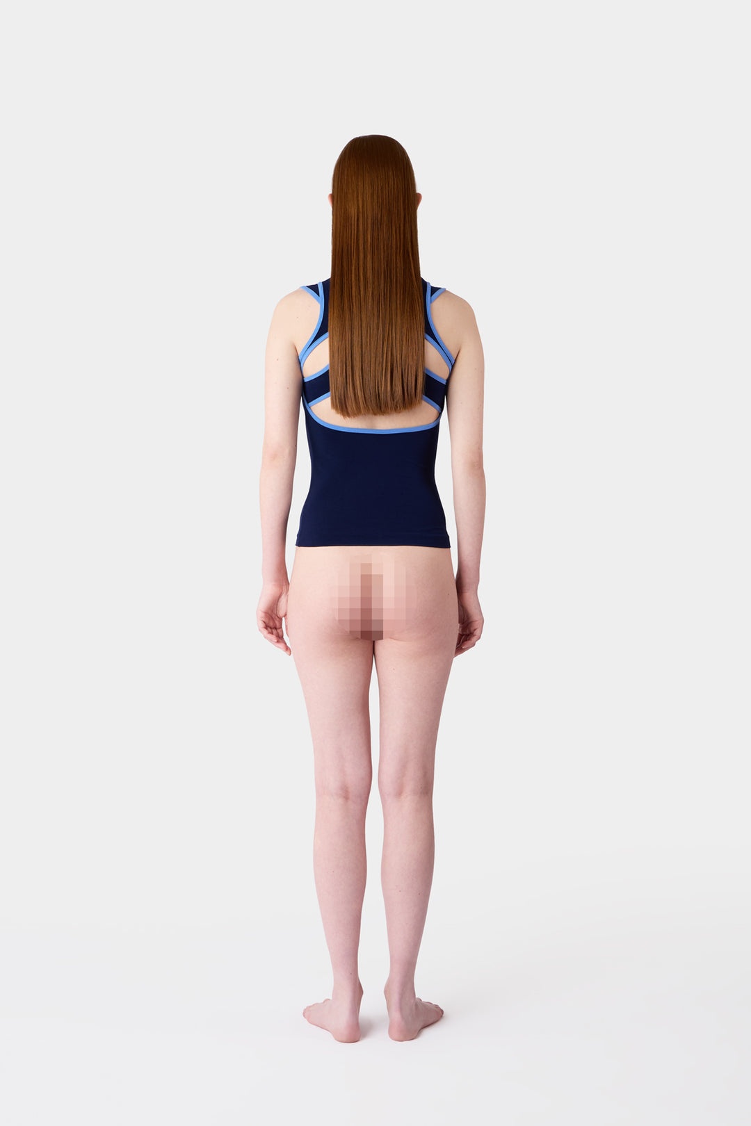 SUPER STRETCH COMBINED TOP / dark blue - 5