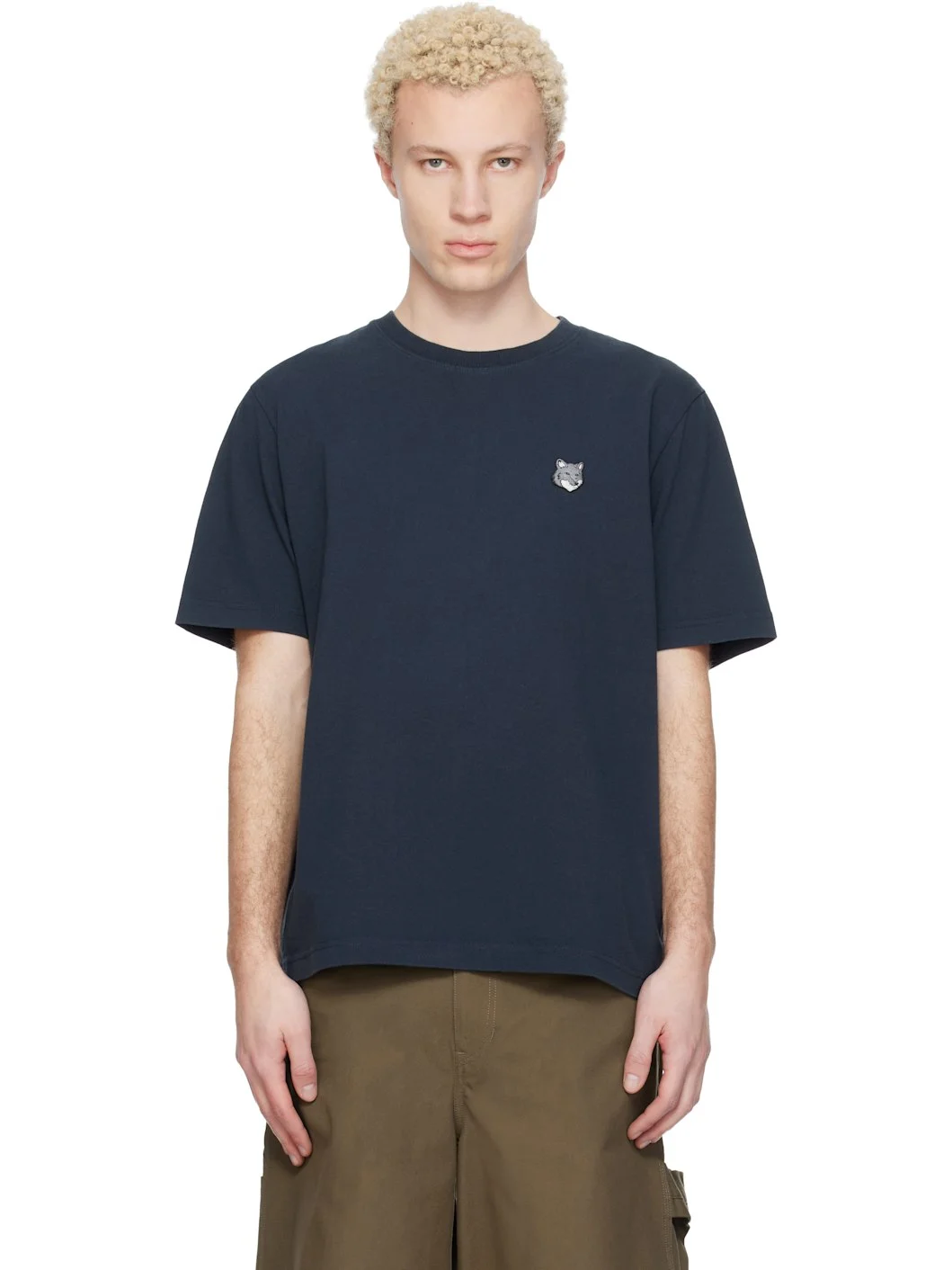 Navy Fox Head Comfort T-shirt - 1
