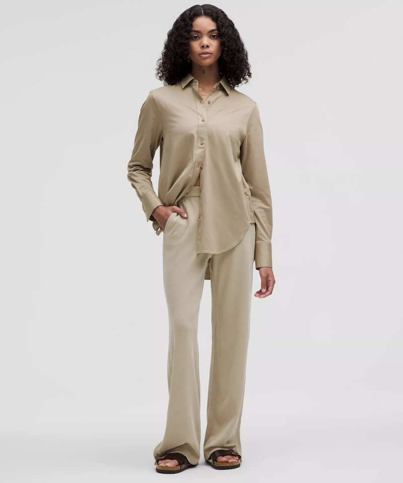 lululemon Softstreme High-Rise Wide-Leg Pique Pant *Regular outlook