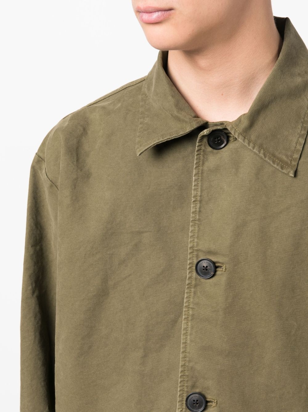 single-breasted button-fastening jacket - 5