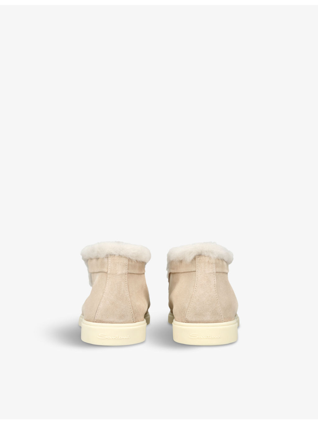 Fortune embossed-branded suede ankle boots - 4