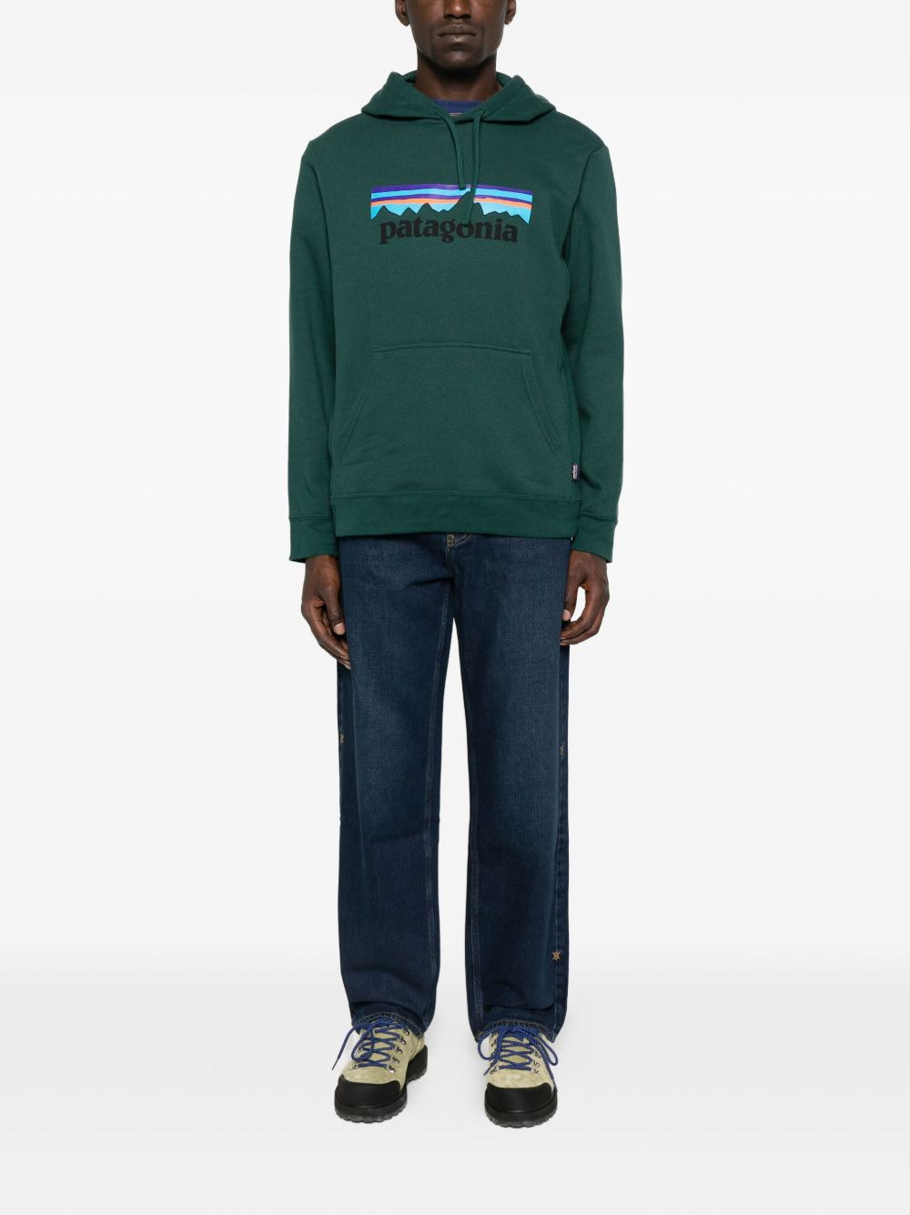 logo-print hoodie - 3